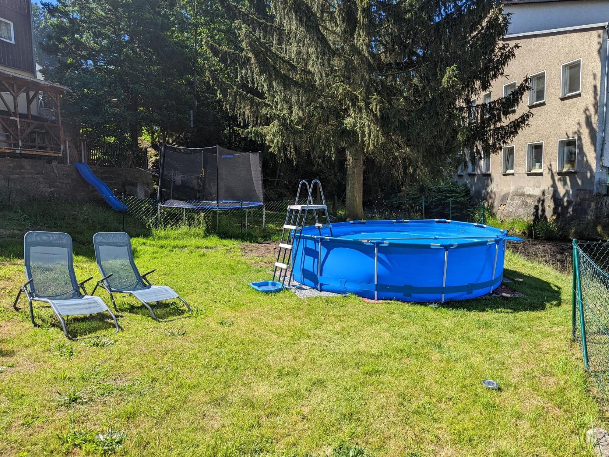 Hw2B - Urlaubsmagie - Wohlfuehlwohnung Mit Balkon, Pool, Sauna & Terrasse Sebnitz Luaran gambar