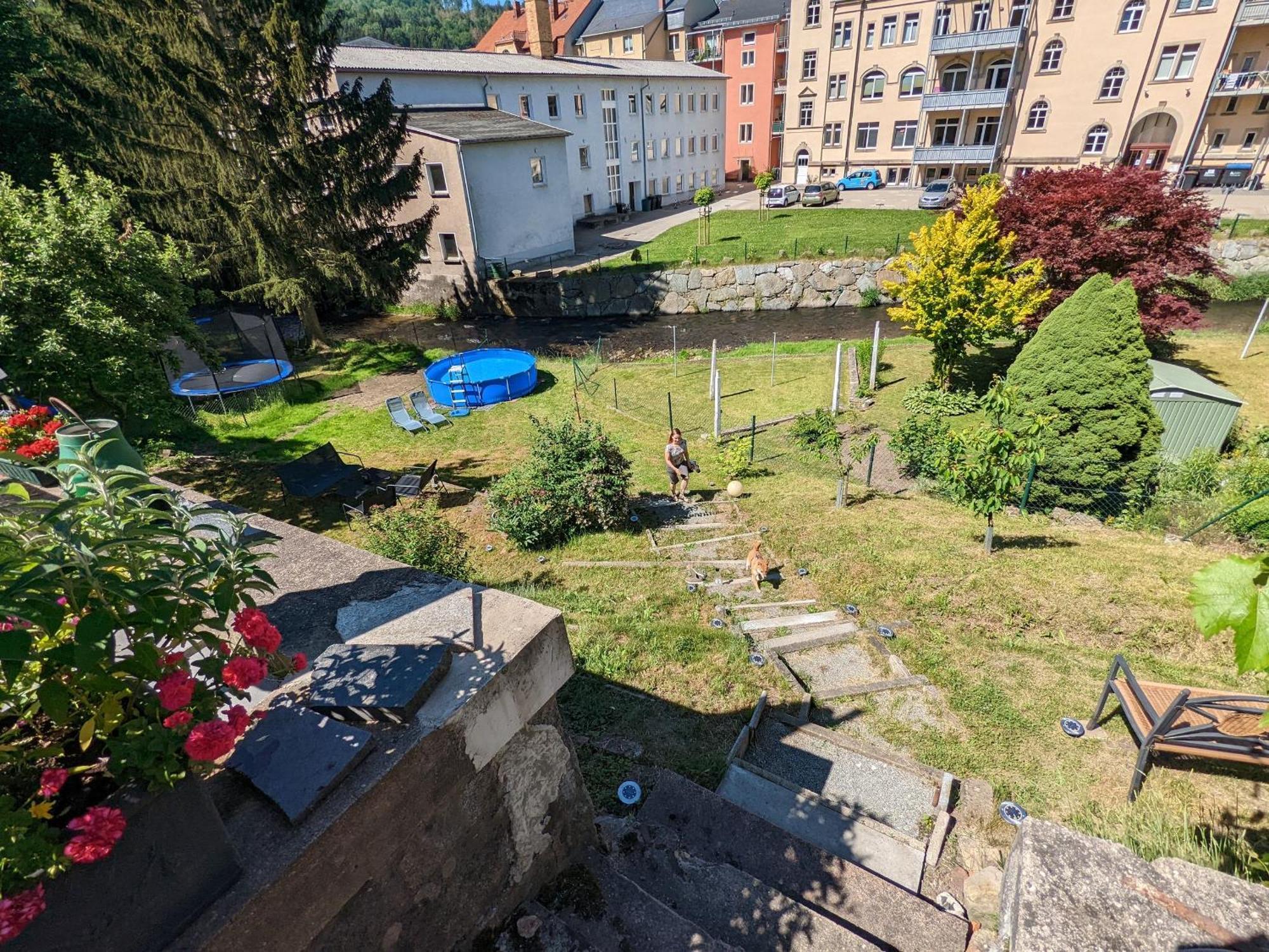 Hw2B - Urlaubsmagie - Wohlfuehlwohnung Mit Balkon, Pool, Sauna & Terrasse Sebnitz Luaran gambar