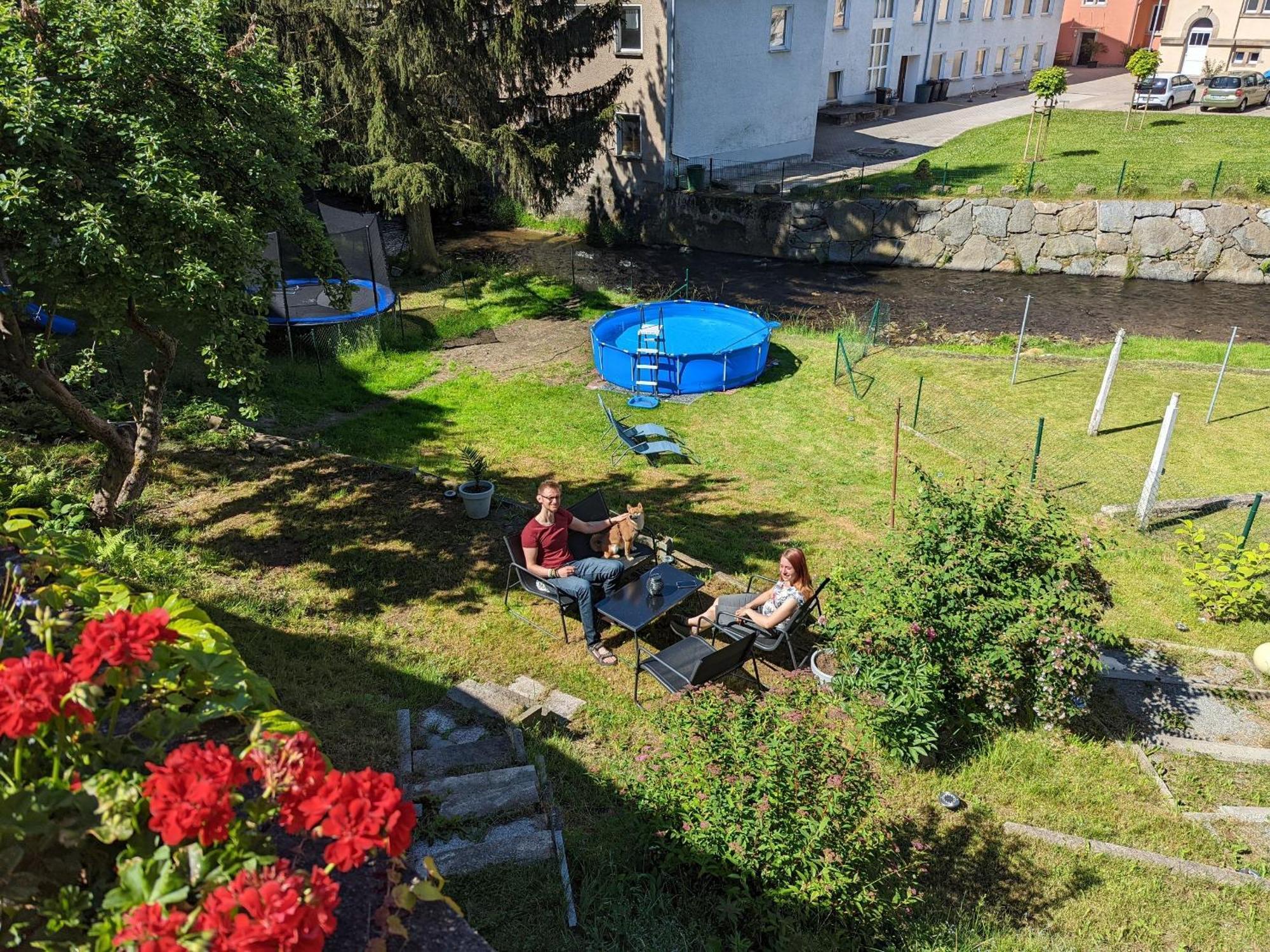Hw2B - Urlaubsmagie - Wohlfuehlwohnung Mit Balkon, Pool, Sauna & Terrasse Sebnitz Luaran gambar