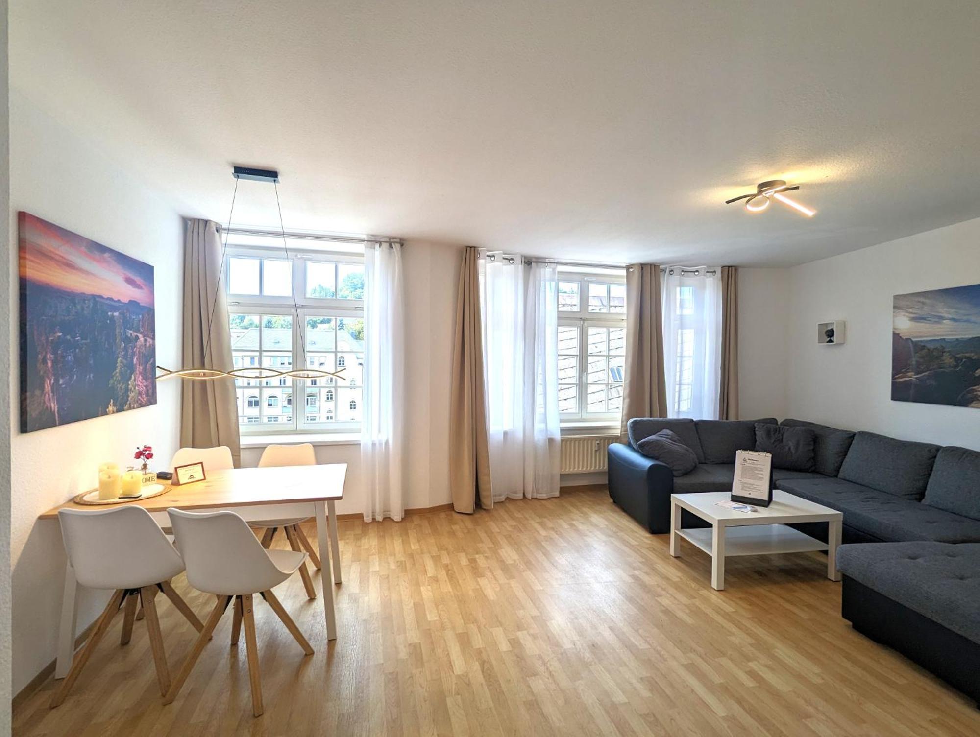 Hw2B - Urlaubsmagie - Wohlfuehlwohnung Mit Balkon, Pool, Sauna & Terrasse Sebnitz Luaran gambar