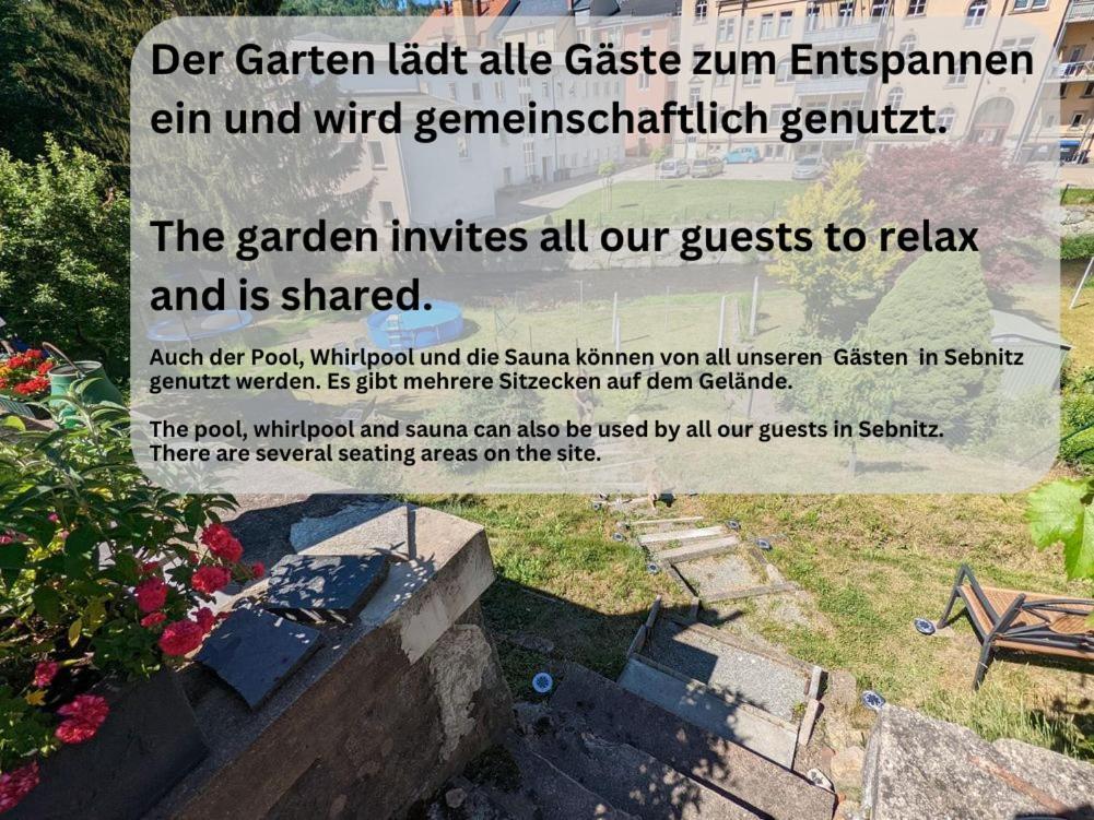 Hw2B - Urlaubsmagie - Wohlfuehlwohnung Mit Balkon, Pool, Sauna & Terrasse Sebnitz Luaran gambar